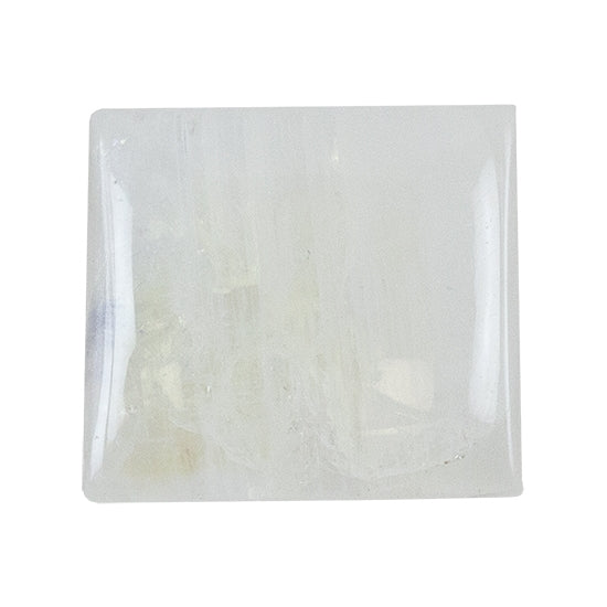 Rainbow Moonstone Gemstone - Rectangle Cabochon 13mm x 14.5mm - Pkg/1