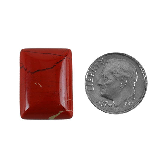 Red Jasper Gemstone - Cabochon Rectangle 15mm x 20mm