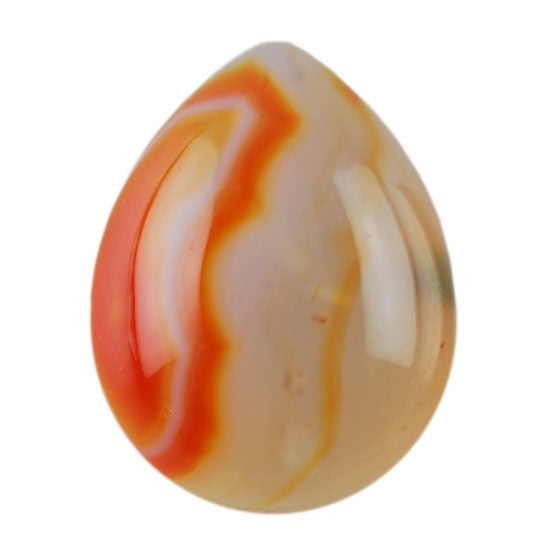 Carnelian Gemstone - Cabochon Pear 8mm x 10mm Pkg/1