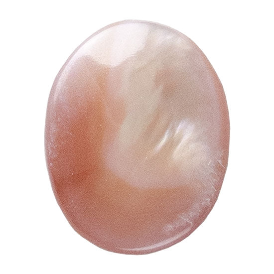 Pink Shell Gemstone - Cabochon Oval 8mm x 10mm Pkg/1