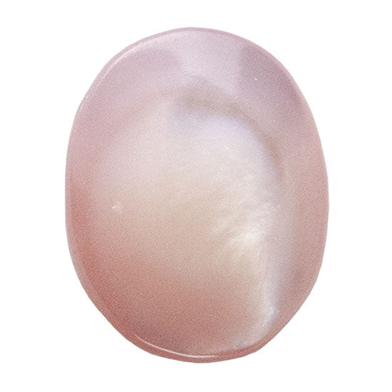 Pink Shell Gemstone - Cabochon Oval 8mm x 10mm Pkg/1