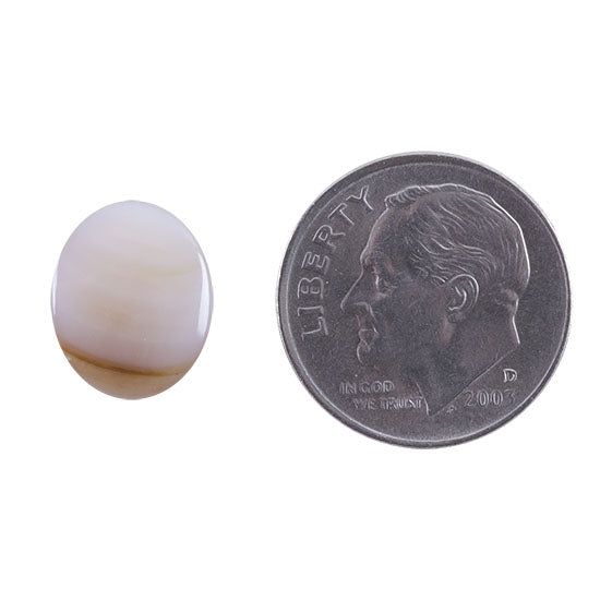 Pink Shell Gemstone - Cabochon Oval 10mm x 12mm - Pkg/1