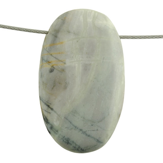 Picasso Marble Gemstone - Oval Pendant 24mm x 44mm Pkg/1