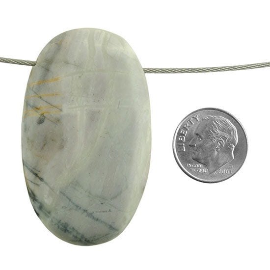 Picasso Marble Gemstone - Oval Pendant 24mm x 44mm Pkg/1