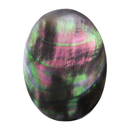 Black Lip Shell Gemstone - Cabochon Oval