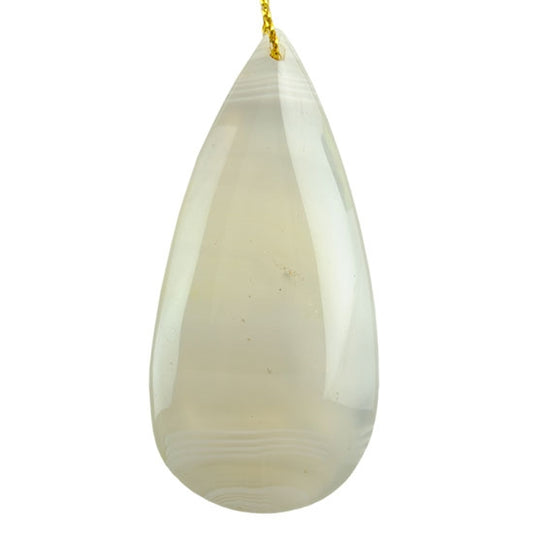 Moon Agate Gemstone - Pear Pendant 29mm x 62mm Pkg/1