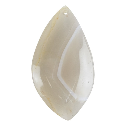 Moon Agate Gemstone - Freeform Pendant 33.5mm x 61.5mm - Pkg/1