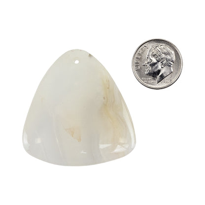 Moon Agate Gemstone - Trillion Pendant 41.5mm x 43mm - Pkg/1 - Cool Tools