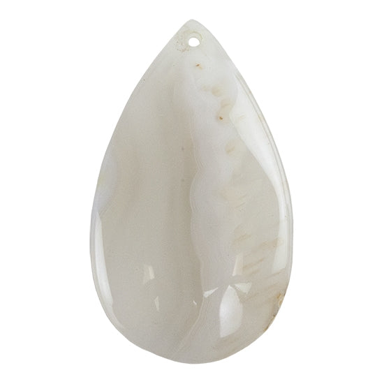 Moon Agate Gemstone - Teardrop Pendant 29.5mm x 50mm - Pkg/1