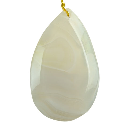 Moon Agate Gemstone - Pear Pendant 35mm x 57mm Pkg/1