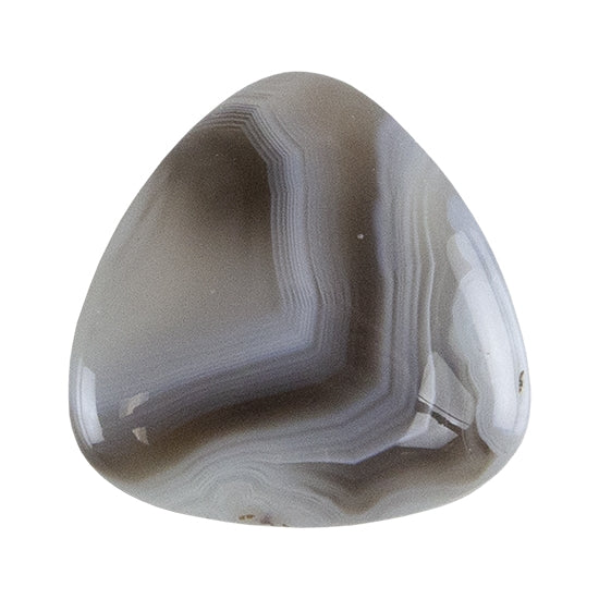 Botswana Agate Gemstone - Cabochon Trillion 25mm x 25mm - Pkg/1