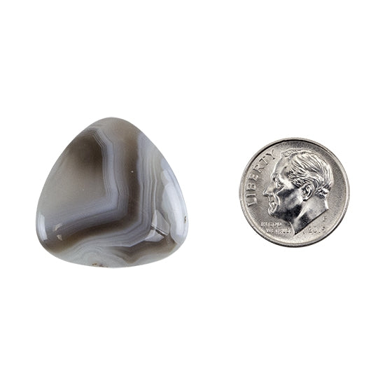 Botswana Agate Gemstone - Cabochon Trillion 25mm x 25mm - Pkg/1