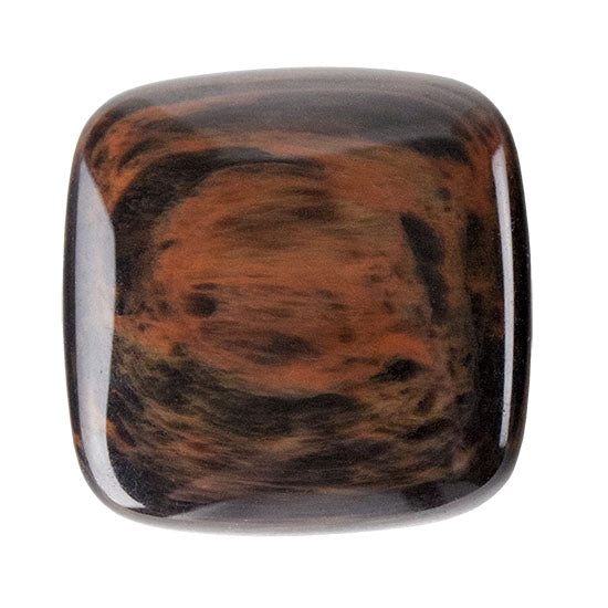 Obsidian Mahogany Gemstone - Cabochon Square 20mm Pkg/1