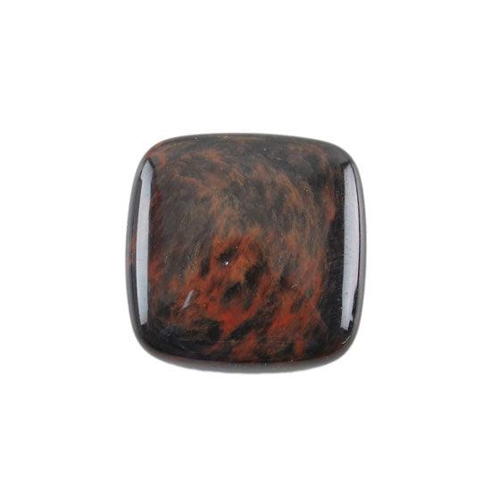 Obsidian Mahogany Gemstone - Cabochon Square 20mm Pkg/1