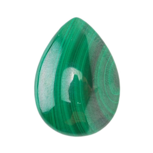 Malachite Gemstone - Cabochon Pear