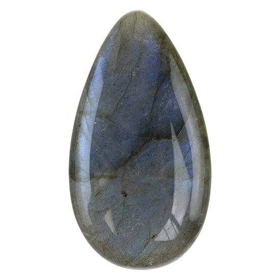 Labradorite Gemstone - Teardrop Cabochon 22mm x 40mm - Pkg/1