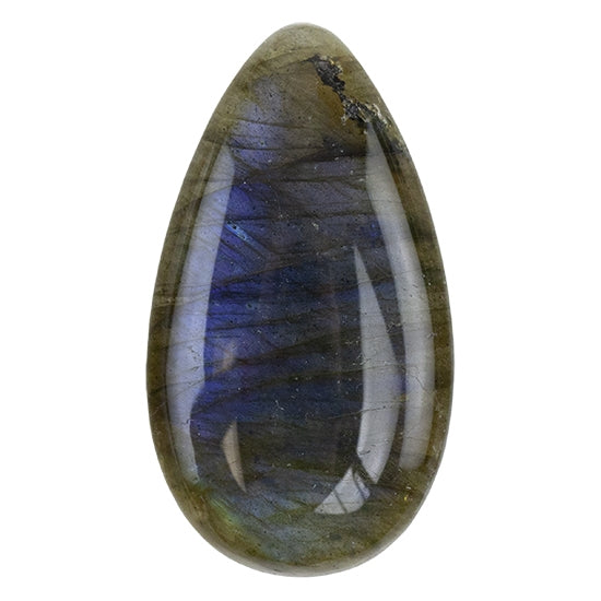 Labradorite Gemstone - Teardrop Cabochon 22.5mm x 40mm - Pkg/1