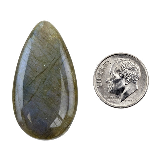 Labradorite Gemstone - Teardrop Cabochon 22mm x 39.5mm - Pkg/1