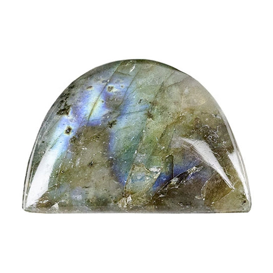 Labradorite Gemstone - Cabochon Half Circle 15mm x 22mm Pkg/1