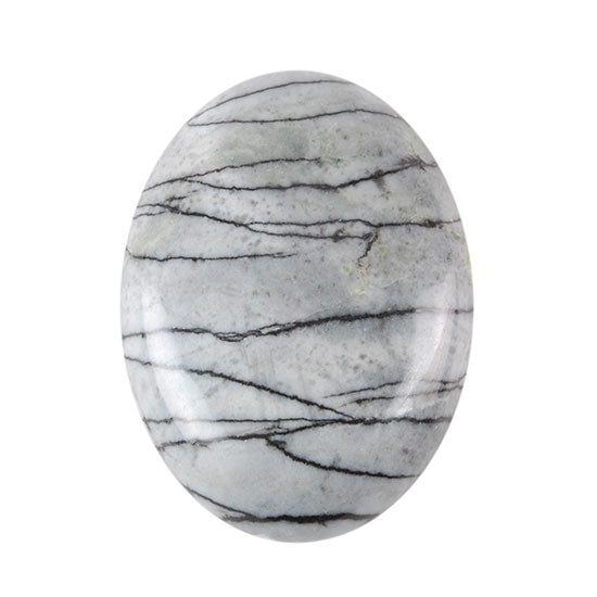 Zebra Jasper Gemstone - Cabochon Oval 30mm x 40mm - Pkg/1