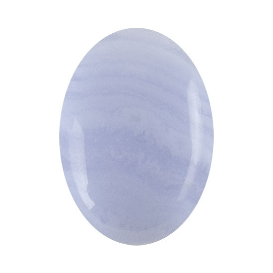 Blue Lace Agate Gemstone - Cabochon Oval