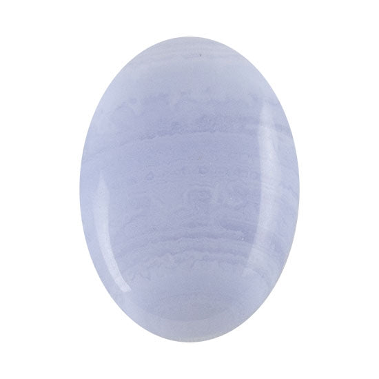 Blue Lace Agate Gemstone - Cabochon Oval