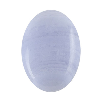 Blue Lace Agate Gemstone - Cabochon Oval