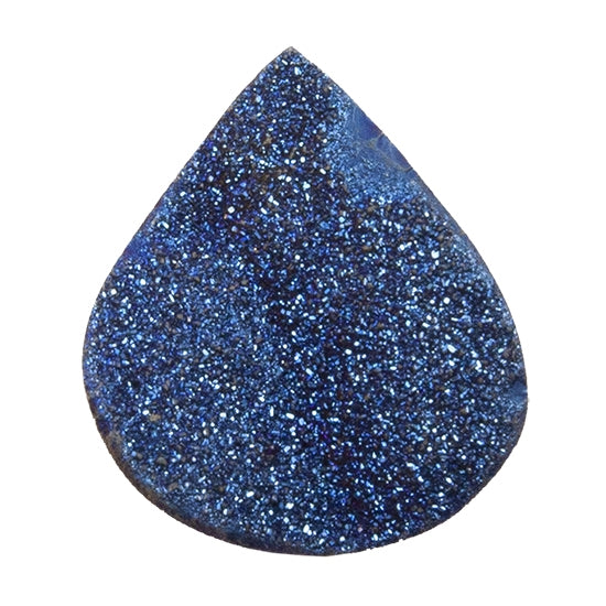 Brazilian Blue Druzy Gemstone Cabochon - Freeform - Pkg/1