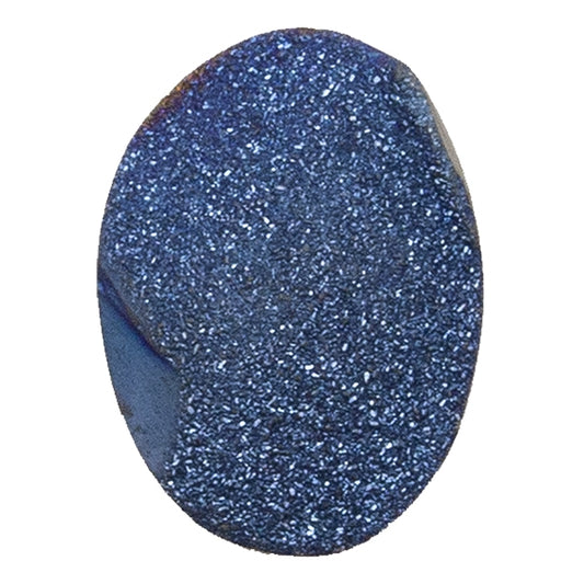 Brazilian Blue Druzy Gemstone Cabochon - Freeform - Pkg/1