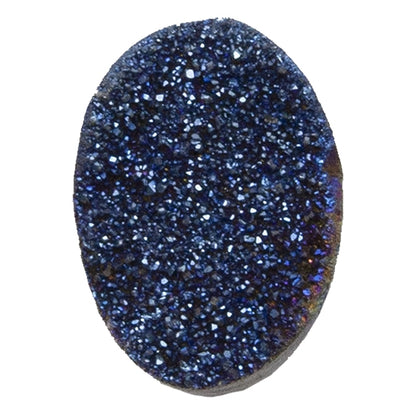 Brazilian Blue Druzy Gemstone Cabochon - Freeform - Pkg/1 - Cool Tools