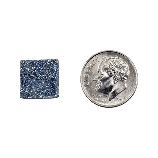 Brazilian Blue Druzy Gemstone Cabochon - Square - Pkg/1