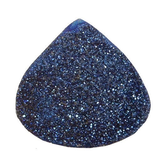 Brazilian Blue Druzy Gemstone Cabochon - Teardrop - Pkg/1