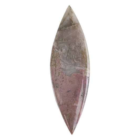 Rhodonite Gemstone - Freeform Cabochon 27mm x 87mm - Pkg/1