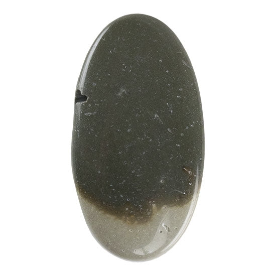 Polychrome Jasper Gemstone - Defective Stone - Oval Pendant 18mm x 33mm