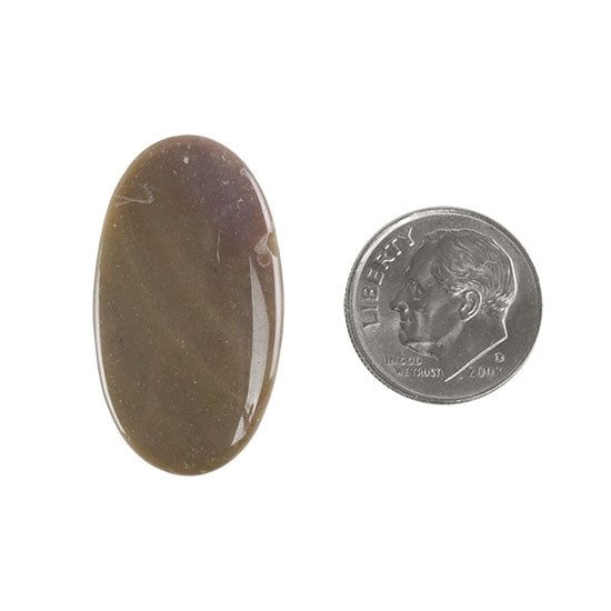 Polychrome Jasper Gemstone - Defective Stone - Oval Pendant 17mm x 30mm