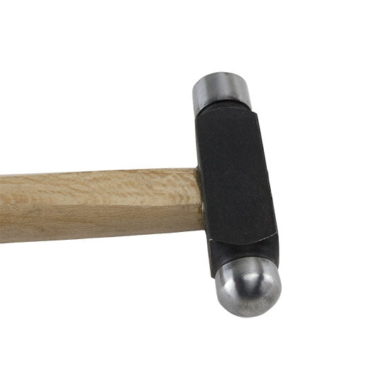 Hammer - Ball-pein Use as a good general purpose studio hammer. General use hammer with one flat end and other end round. Hardwood handle