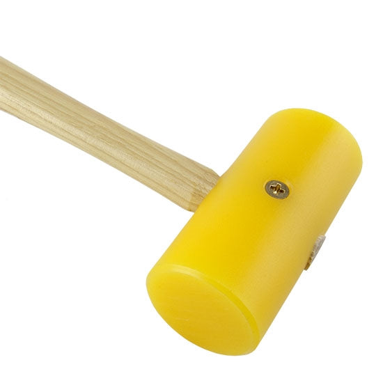 Mallet - Yellow Plastic - Weighted 6 oz with wood handle