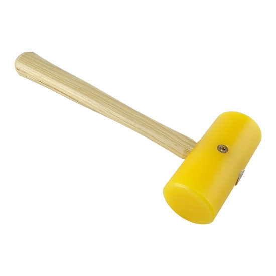 Mallet - Yellow Plastic - Weighted 6 oz with wood handle