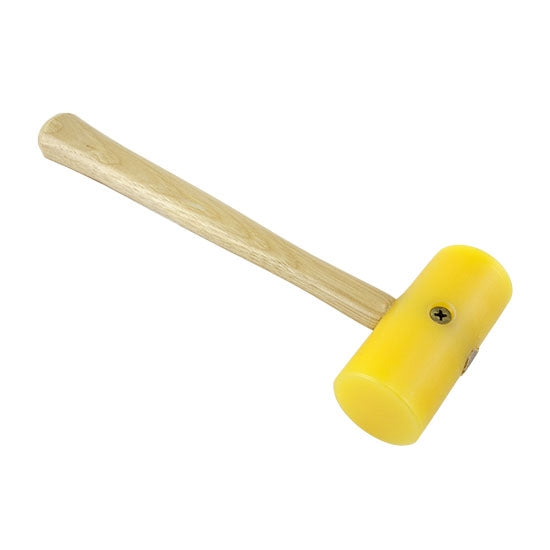 Mallet - Yellow Plastic - Weighted 4 oz with wood handle