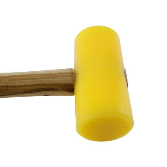 Mallet - Yellow Plastic - Weighted 9 oz with wood handle