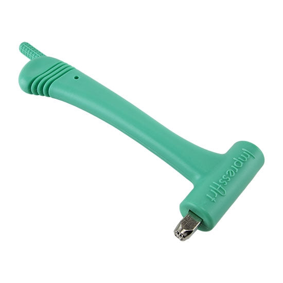 Hammer green handle - ImpressArt Texture Stamper W/Sprinkle Texture Stamp Use to texture metal, wood and other material. For use with 6mm stamps