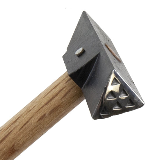 Wubbers® Artisan's Mark Hammer - Triangle Inner Texture with wood handle