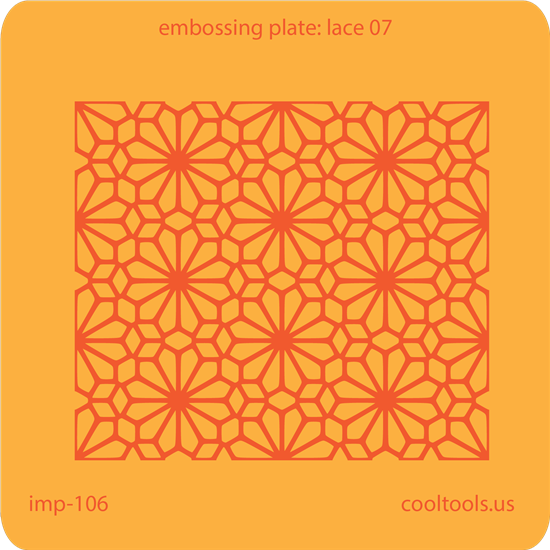 Jewelry Embossing Plate - Lace 07