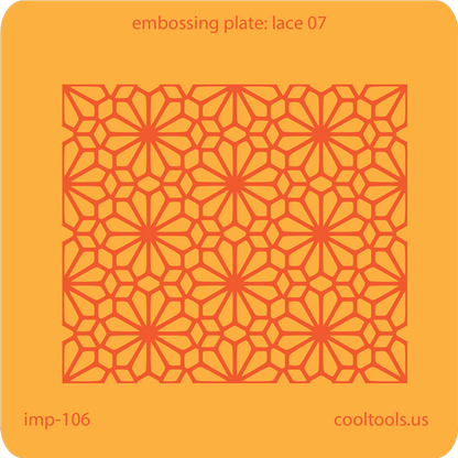 Jewelry Embossing Plate - Lace 07 - Cool Tools