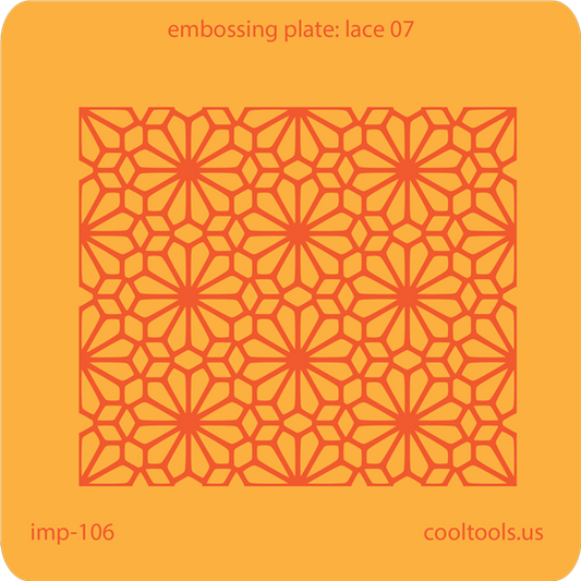 Jewelry Embossing Plate - Lace 07