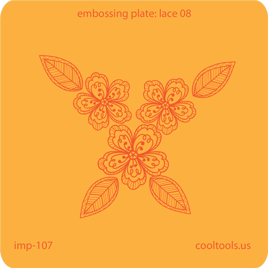 Jewelry Embossing Plate - Lace 08