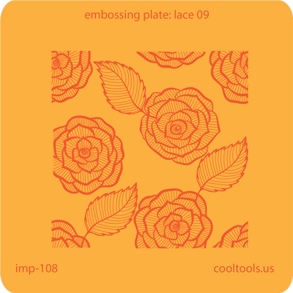 Jewelry Embossing Plate - Lace 09 - Cool Tools