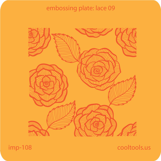 Jewelry Embossing Plate - Lace 09