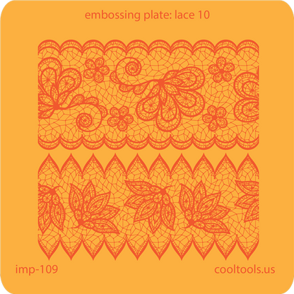 Jewelry Embossing Plate - Lace 10 - Cool Tools