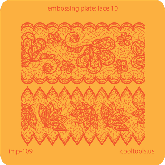 Jewelry Embossing Plate - Lace 10